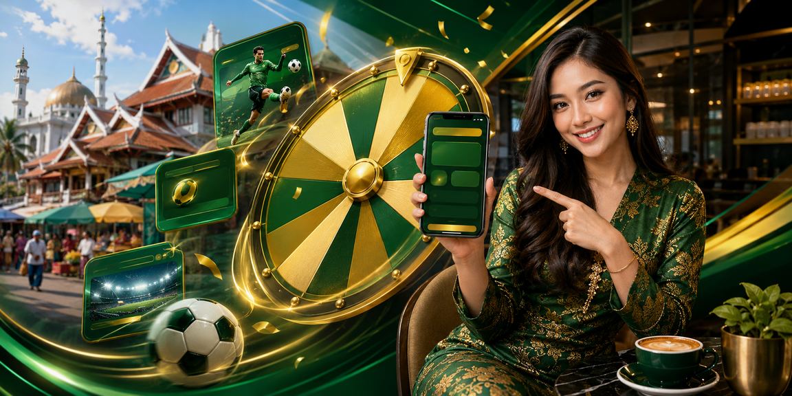 Pengalaman lucky draw dan hadiah dalam talian di Kota Bharu Malaysia bergaya batik